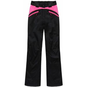 Černo-růžové lyžařské kalhoty (QS189) černá XL (42)