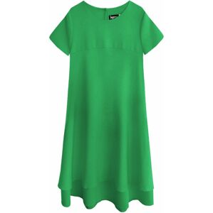 Zelené dámské trapézové šaty (436ART) zelená XL (42)