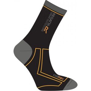 Pánské trekové ponožky Regatta RMH034 2SEASON TREKTRAIL Black/Grey 39-42