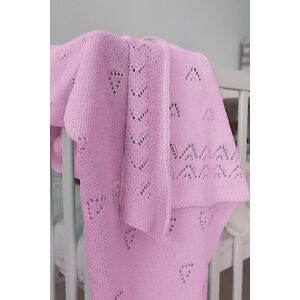 Dětská pletená deka Dream světle růžová