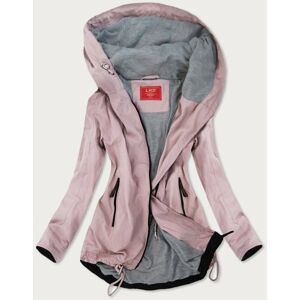 Růžová dámská bunda s kapucí (TLR201) růžová XXL (44)