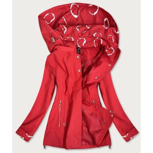 Červená dámská bunda větrovka s podšívkou (7707) Červené 46