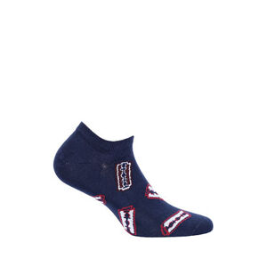 Pánské kotníkové ponožky Wola Perfect Man Casual W91.N01 safírová 42-44