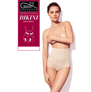 Dámské kalhotky Gatta Corrective Bikini High Waist 1464S light nude/odstín béžové M