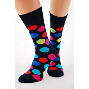 Pánské ponožky Regina Socks Bamboo 7141 tmavě modrá-bordó 43-46