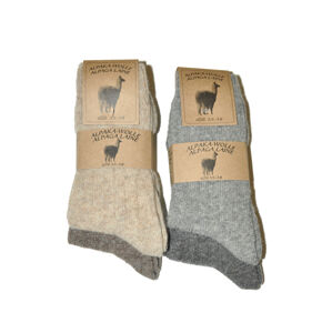 Ponožky Ulpio Alpaka-Wolle 31606 A'2 sv.šedá-šedá 39-42