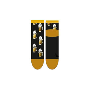 Vzorované dámské ponožky Krebo pudrová 35-40