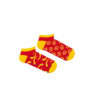 Pánské nepárové kotníkové ponožky Milena Avangard 1108 šedá 39-43