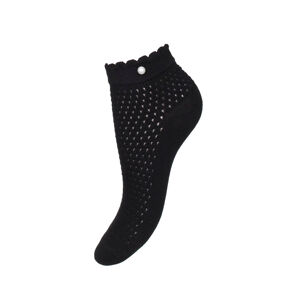Dámské ponožky Milena Ažur, s perličkou 1122 bílý 37-41