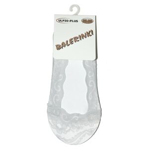Dámské ponožky baleríny Ulpio 0884 Krajka, ABS sv.šedá 39-42