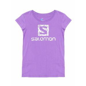 Fialové tričko pro dívku s potiskem SALOMON S