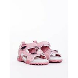 Růžové dětské sandály 34