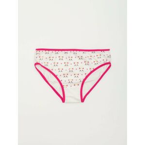 Bílé a růžové kalhotky pro dívku 122/128