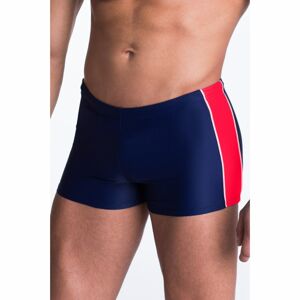 Pánské plavky boxerky Hector modročervené  XL