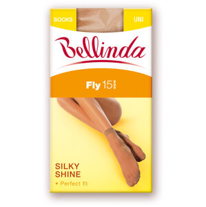 Silonkové ponožky FLY SOCKS 15 DEN - BELLINDA - amber UNI