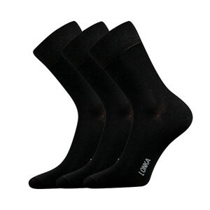 3PACK ponožky Lonka bambusové černé (Debob) 43-46