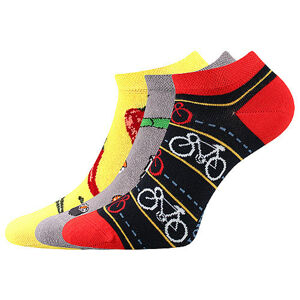 3PACK veselé ponožky Lonka vícebarevné (Dedon mix C) S