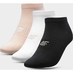 Dámské ponožky 4F SOD301 Růžové_bílé_černé (3páry) 35-38