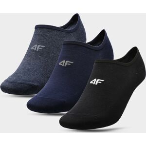 Pánské nízké ponožky 4F SOM300 Modré_černé (3páry) 43-46