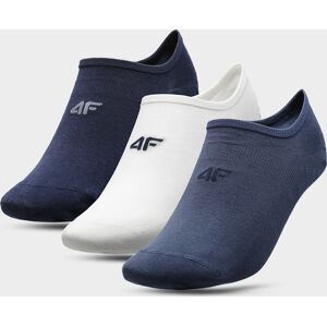 Pánské nízké ponožky 4F SOM300 modré_bílé_šedé (3páry) 39-42