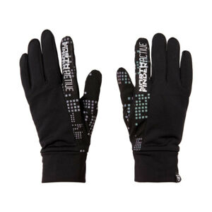 AS-1031OR unisex rukavice elastické reflexní DIHEN black M