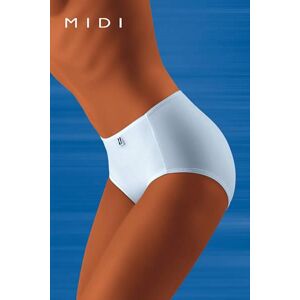Dámské kalhotky TAHOO - Midi  plus white bílá 3XL
