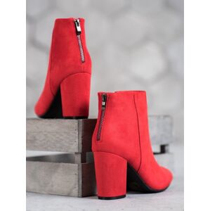 Dámské  kotníčkové boty HX20-16116R červené červená 36
