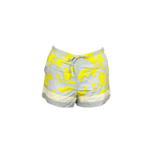 Dámské šortky QS6079E - Calvin Klein šedá - žlutý vzor L
