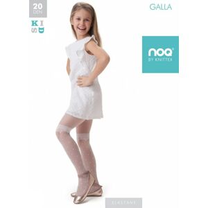 Dívčí punčochové kalhoty Bianco bílá - Gemini bílá 134-140