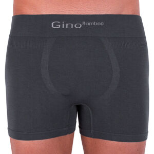 Pánské boxerky Gino bambusové bezešvé šedé (54004) L