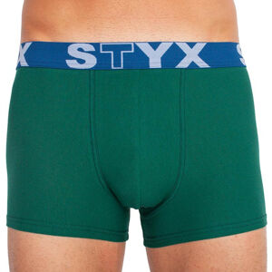 Pánské boxerky Styx sportovní guma tmavě zelené (G1066) XL