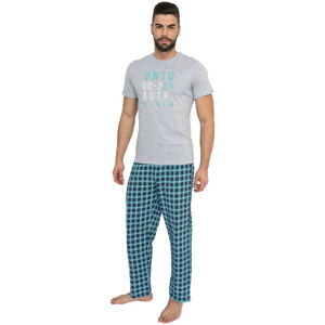 Pánské dlouhé pyžamo Molvy vícebarevné (AV-4311) M