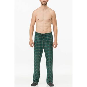 Pánské pyžamové kalhoty 11627 - Vamp zelená kostka L