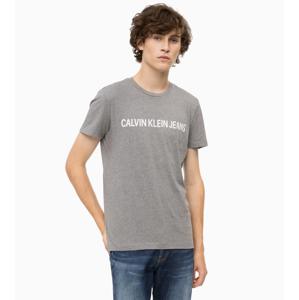 Pánské tričko OU36 šedá - Calvin Klein šedá S