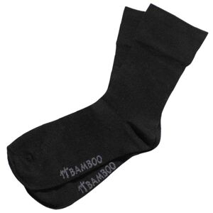Ponožky Gino bambusové bezešvé černé XL