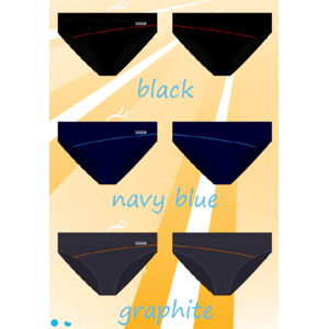 Pánské slipové plavky SESTO SENSO-MAXI - SESTO SENSO tmavě modrá 3XL