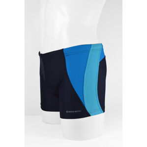 Pánské plavky boxerky BD 378 - SESTO SENSO tmavě modrá/modrá/limetková L