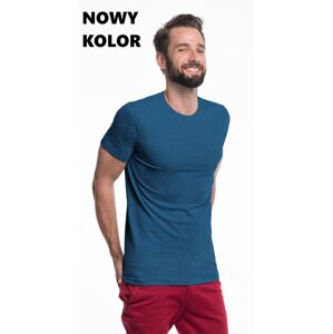 Pánské tričko T-shirt Heavy Slim 21174 - PROMOSTARS tm.modrá žíhaná M