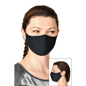 Anatomická dvouvrstvá ochranná maska Černá L / XL