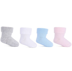 Ponožky s ohrnutým lemem SK-15 modrá 0-3
