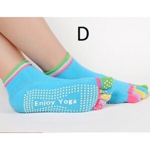 Ponožky s palci - na jógu, barva růžový Univerzální