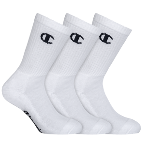 Unisex sportovní ponožky CHAMPION CREW SOCKS LEGACY 3x - CHAMPION  bílá/černá 43/46