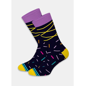 Veselé ponožky Dots Socks černé (DTS-SX-470-C) L